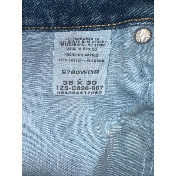 Wrangler Jeans Women’s 35 x 30 Blue Denim Straight Leg 9760WDR Classic Western P - Picture 6 of 8